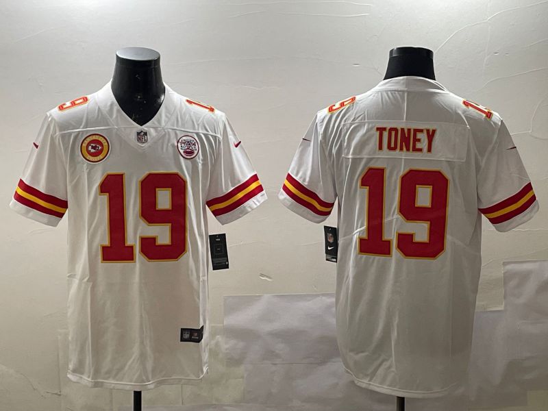 Men Kansas City Chiefs #19 Toney White Second generations 2025 Nike Limited NFL Jersey style 6